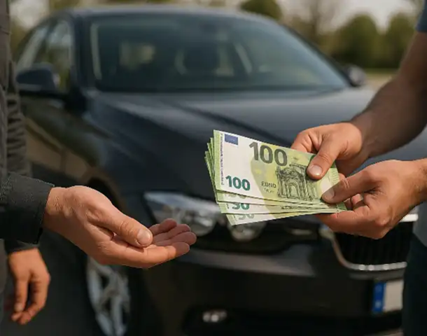 Ein erfolgreicher Barkauf beim Autoankauf in Celle zeigt den schnellen und unkomplizierten Verkaufsprozess.
